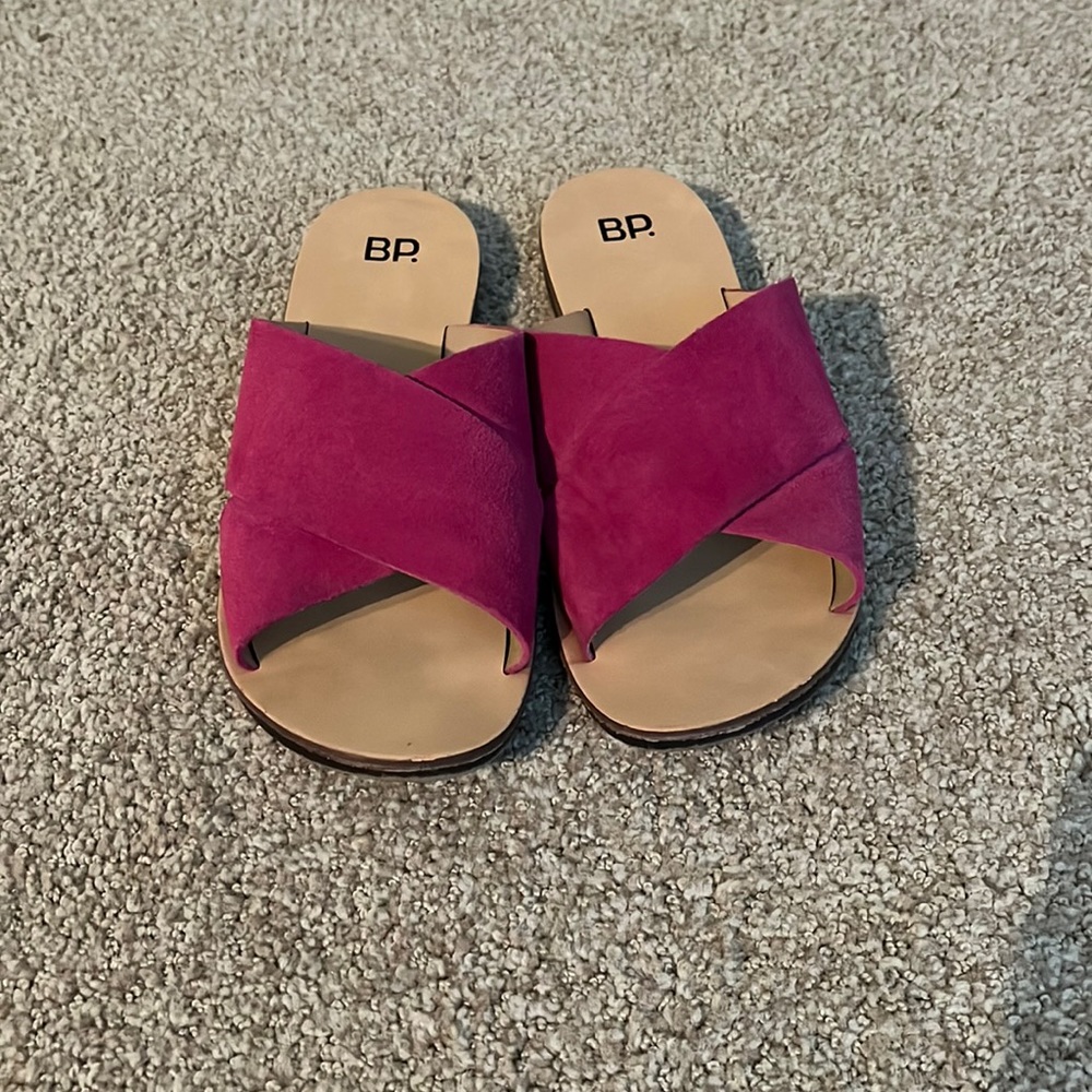 BF fuchsia sandals